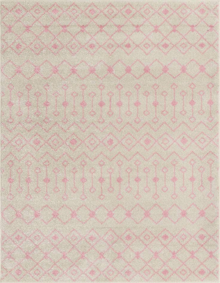 Detail image of 5' 3 x 8' Moroccan Trellis Rug