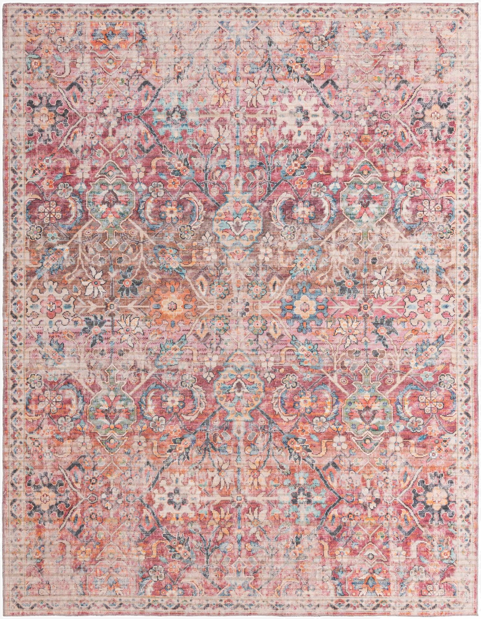 Primary image  9' 2 x 12'  Washable Nostalgia Rug