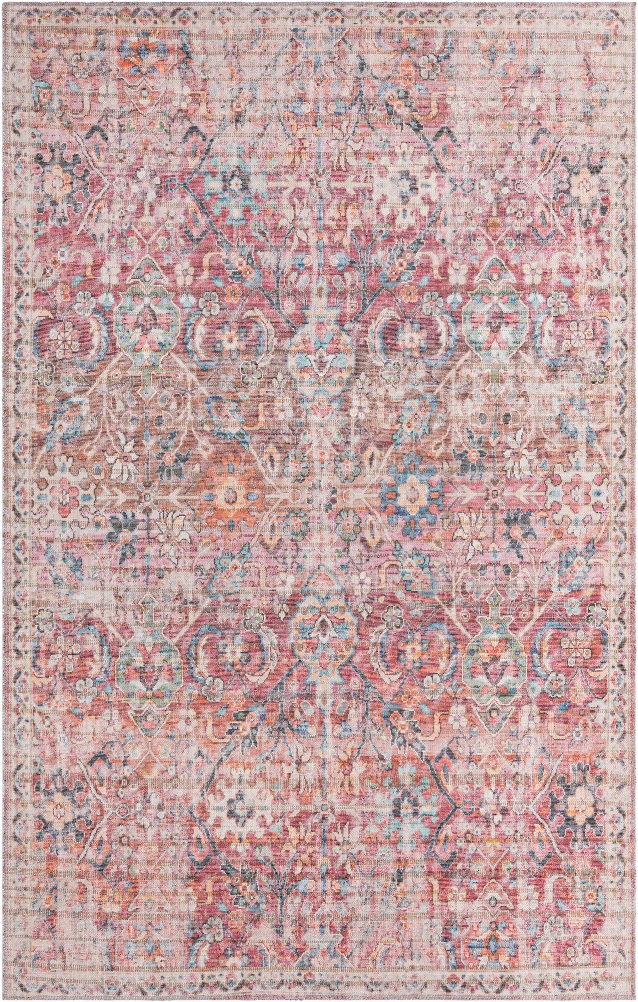 Primary image 5' 3 x 8'  Washable Nostalgia Rug