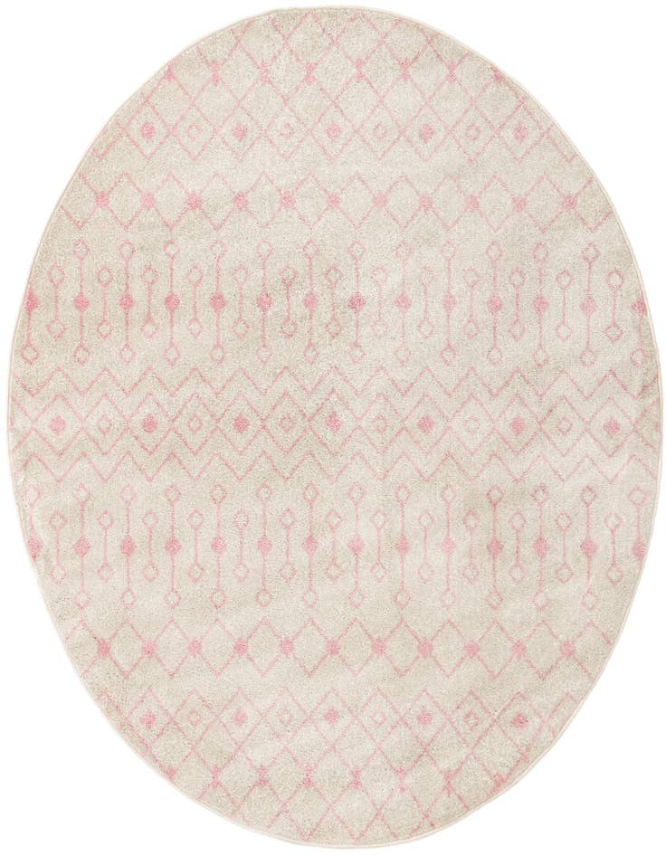 Detail image of 7' 10 x 7' 10 Moroccan Trellis Round Rug