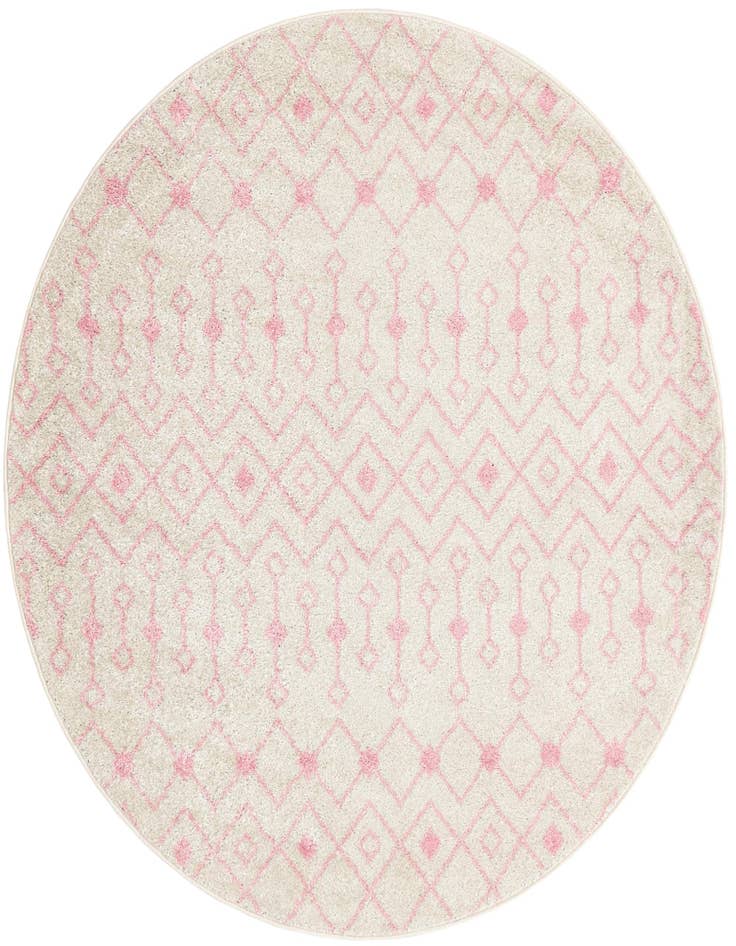 Detail image of 6' x 6' Moroccan Trellis Round Rug