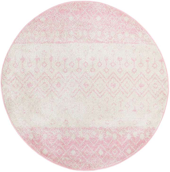 5' 3 x 5' 3 Moroccan Trellis Round Rug