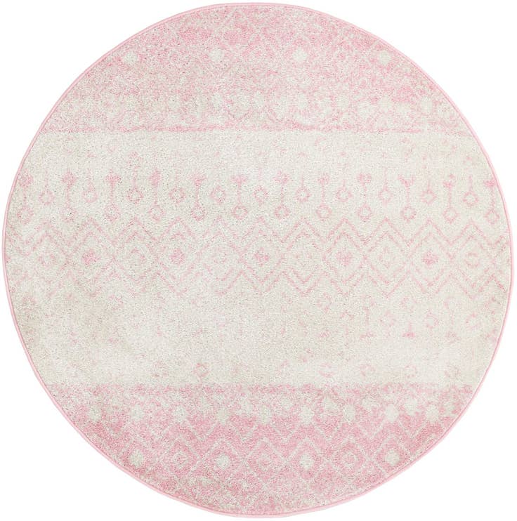 Detail image of 5' 3 x 5' 3 Moroccan Trellis Round Rug