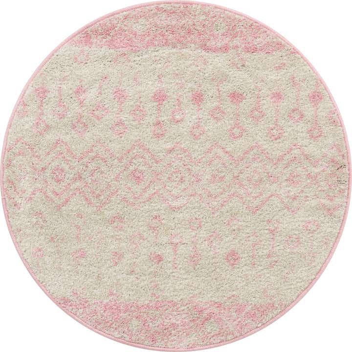 3' 3 x 3' 3 Moroccan Trellis Round Rug