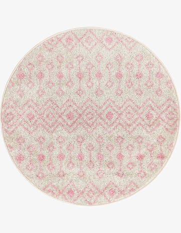3' 3 x 3' 3 Moroccan Trellis Round Rug