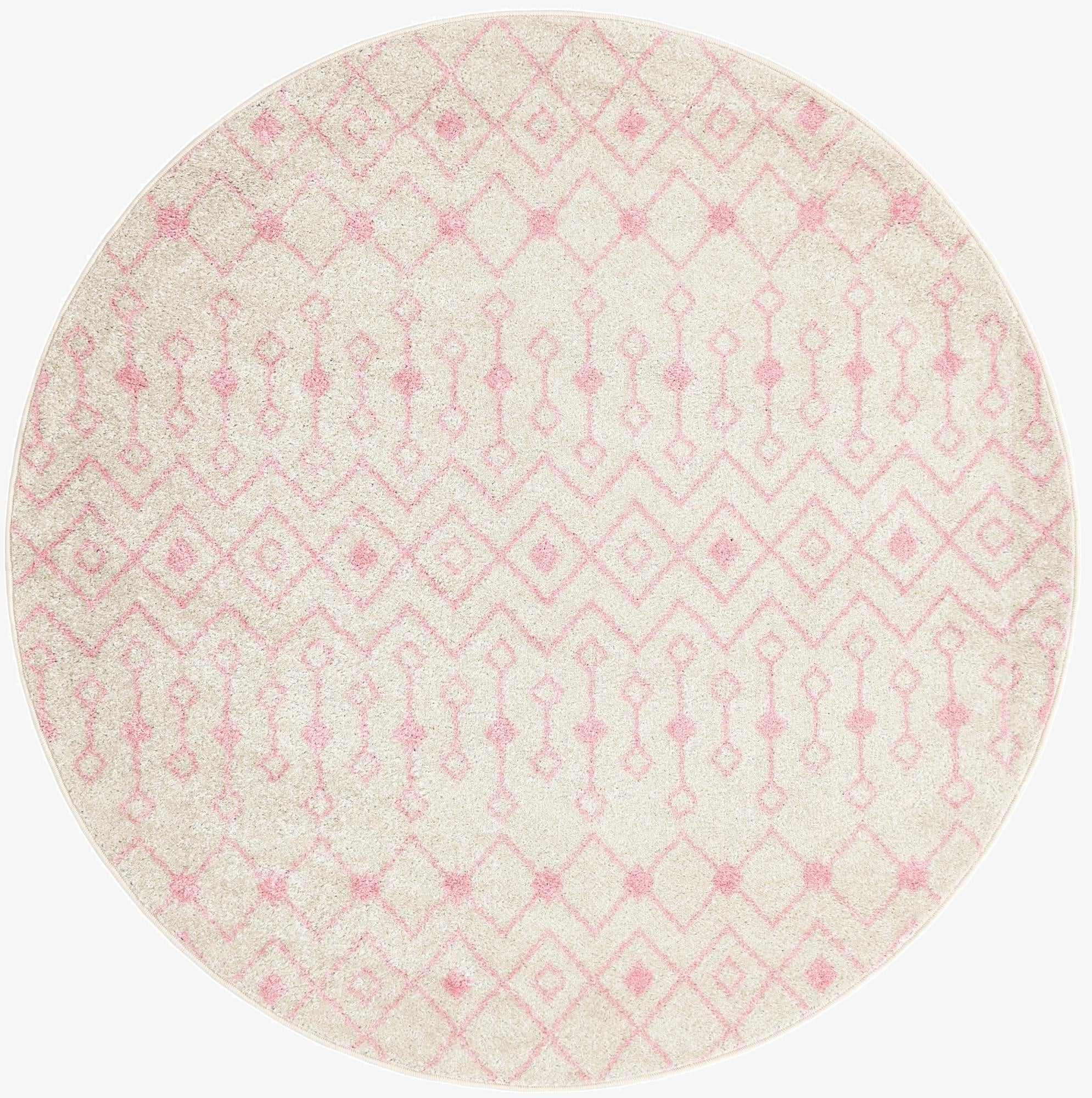 Primary image 6' x 6' Moroccan Trellis Round Rug