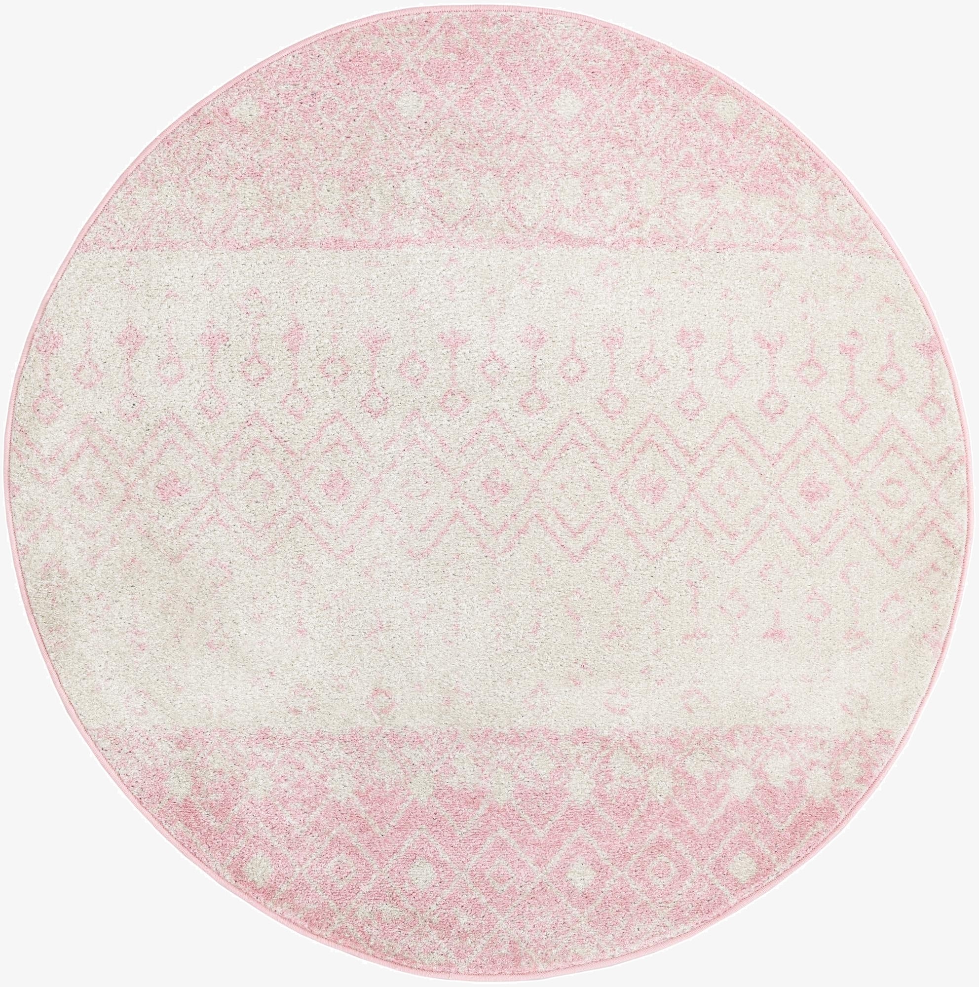 5' 3 x 5' 3 Moroccan Trellis Round Rug