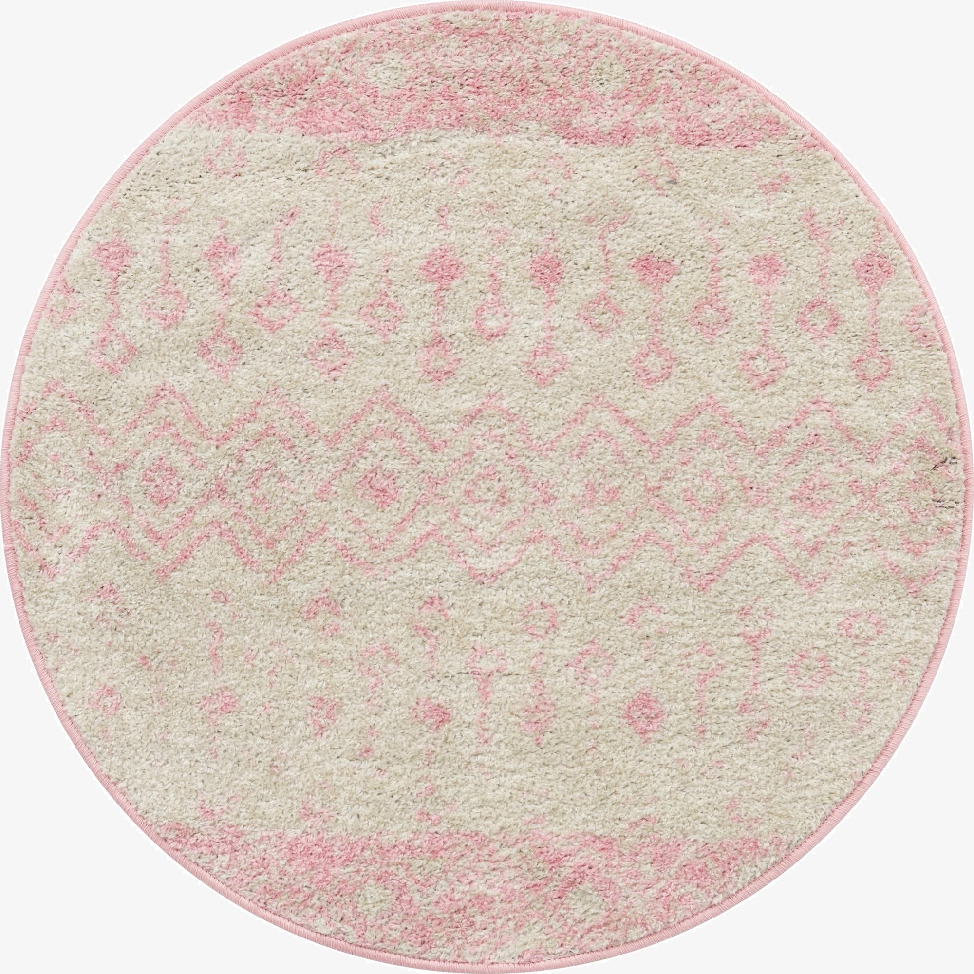 3' 3 x 3' 3 Moroccan Trellis Round Rug