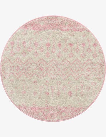 3' 3 x 3' 3 Moroccan Trellis Round Rug