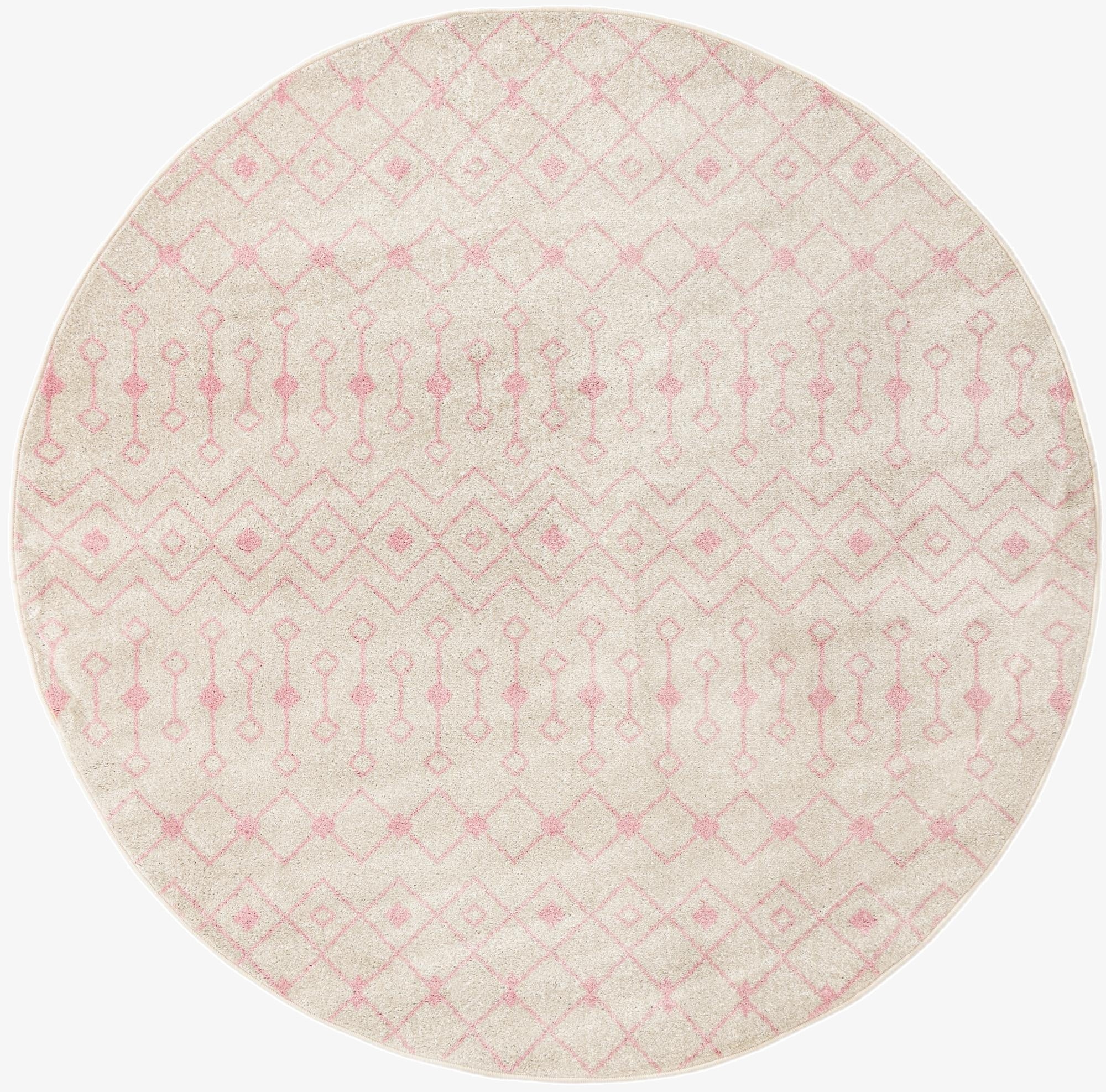 Primary image 7' 10 x 7' 10 Moroccan Trellis Round Rug