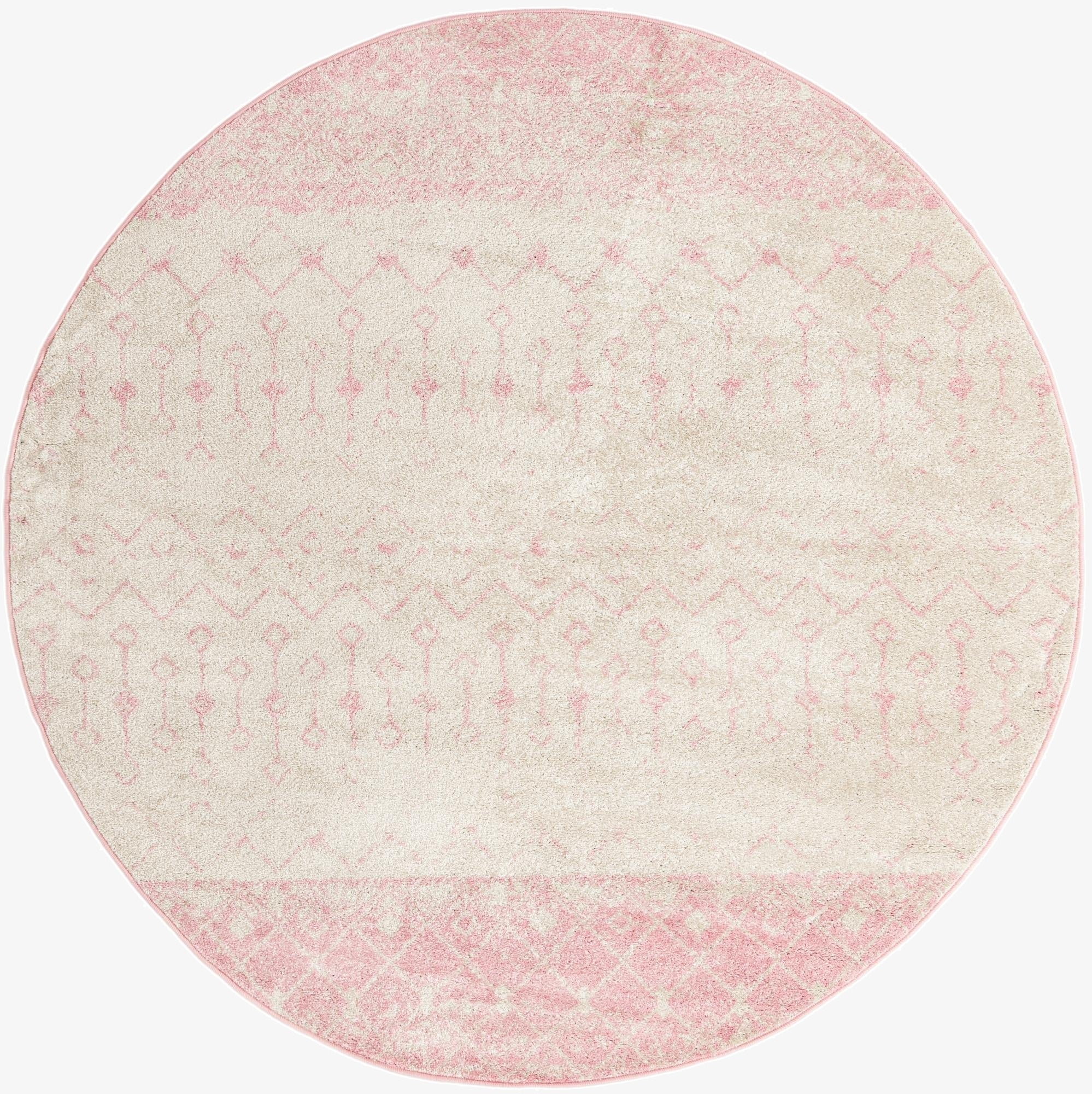 7' 10 x 7' 10 Moroccan Trellis Round Rug