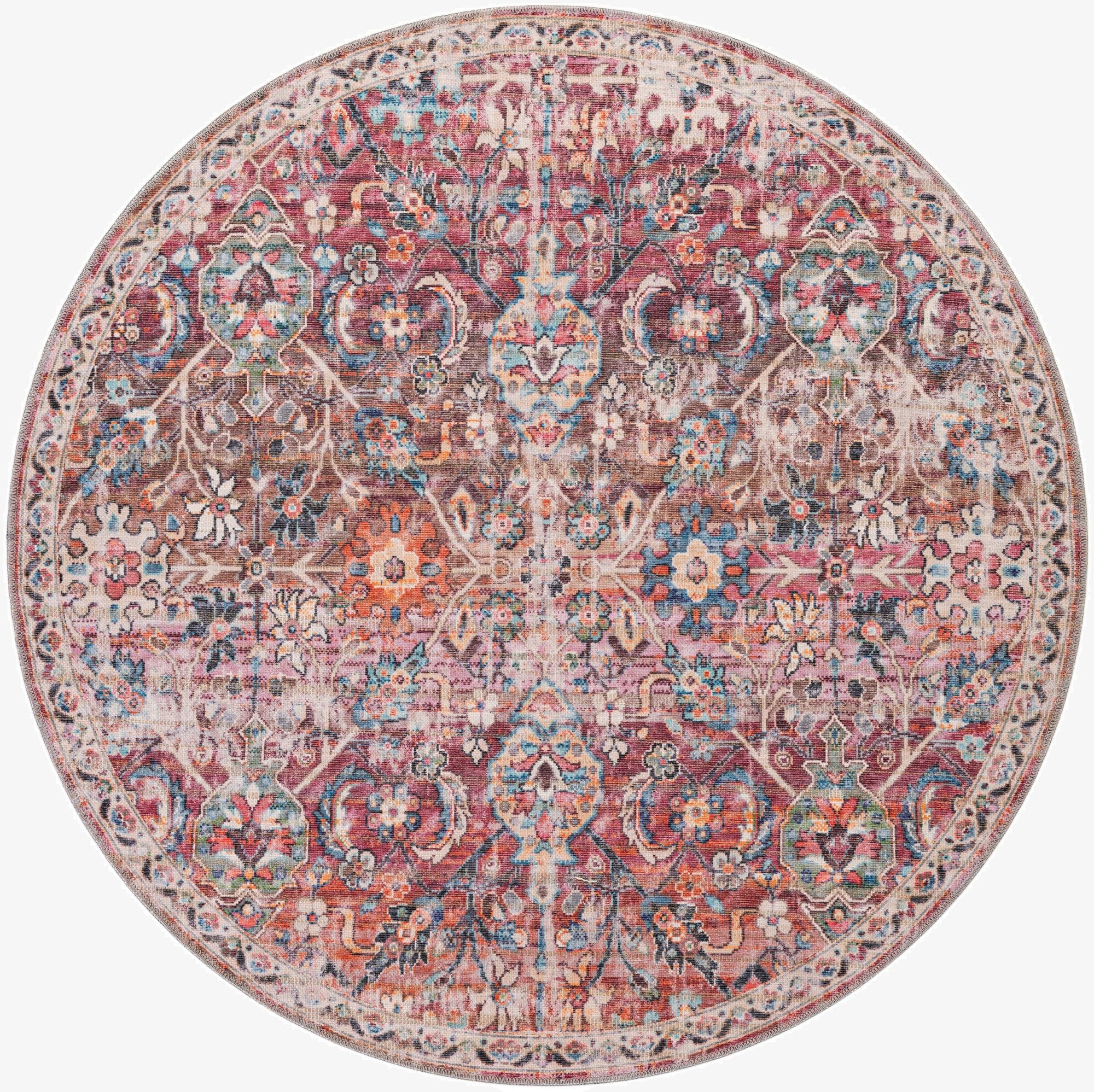 5' 3 x 5' 3 Nostalgia Round Rug