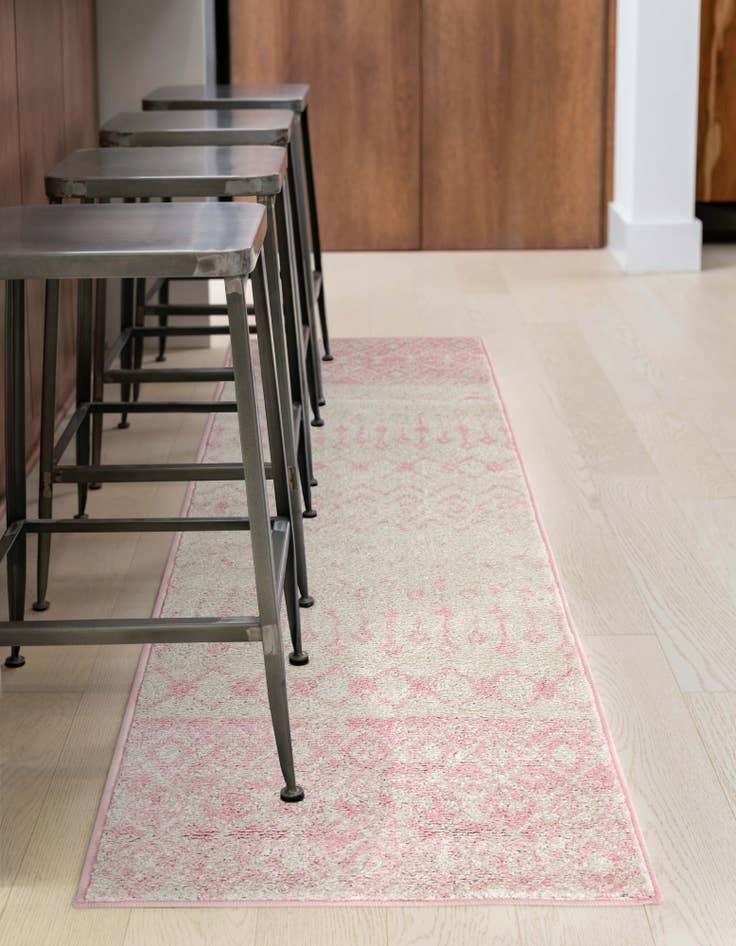 Detail image of 2' x 7' Moroccan Trellis Runner Rug