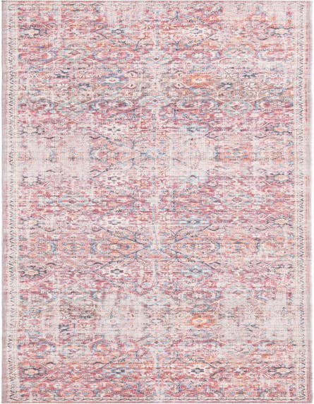 Detail image of 2' 7 x 12' Washable Nostalgia Runner Rug