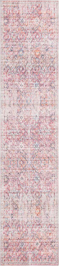 2' 7 x 12' Washable Nostalgia Runner Rug