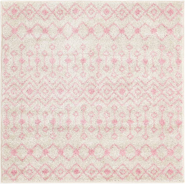 Detail image of 4' x 4' Moroccan Trellis Square Rug