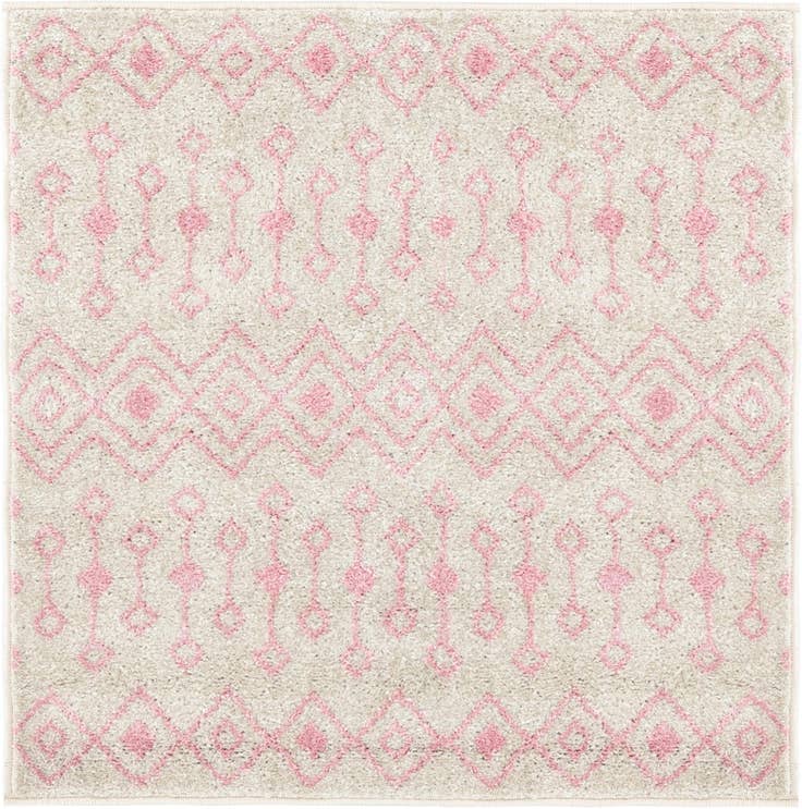 Detail image of 3' 3 x 3' 3 Moroccan Trellis Square Rug
