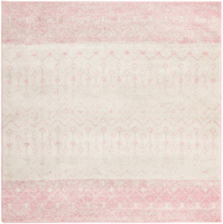 Detail image of 7' 10 x 7' 10 Moroccan Trellis Square Rug