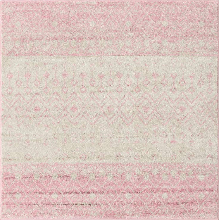 Detail image of 5' 3 x 5' 3 Moroccan Trellis Square Rug