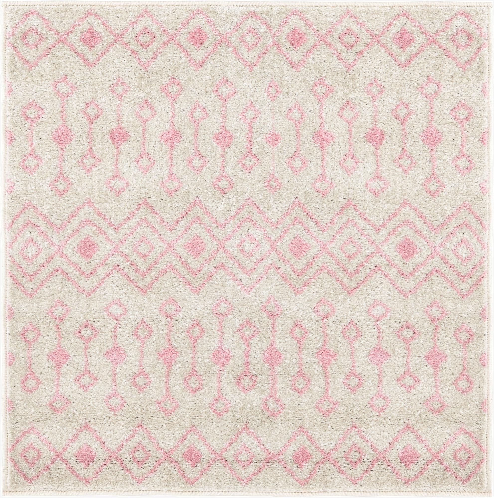 Primary image 3' 3 x 3' 3 Moroccan Trellis Square Rug