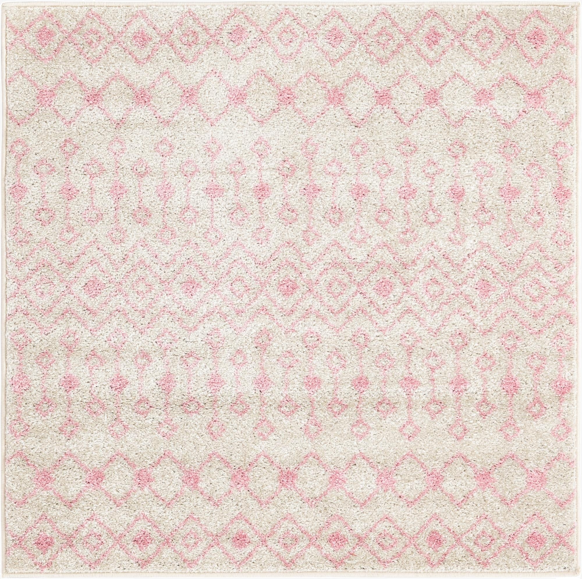 Primary image 4' x 4' Moroccan Trellis Square Rug