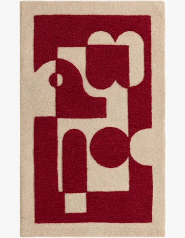3' 3 x 5' 3 Handtufted Wool Rug