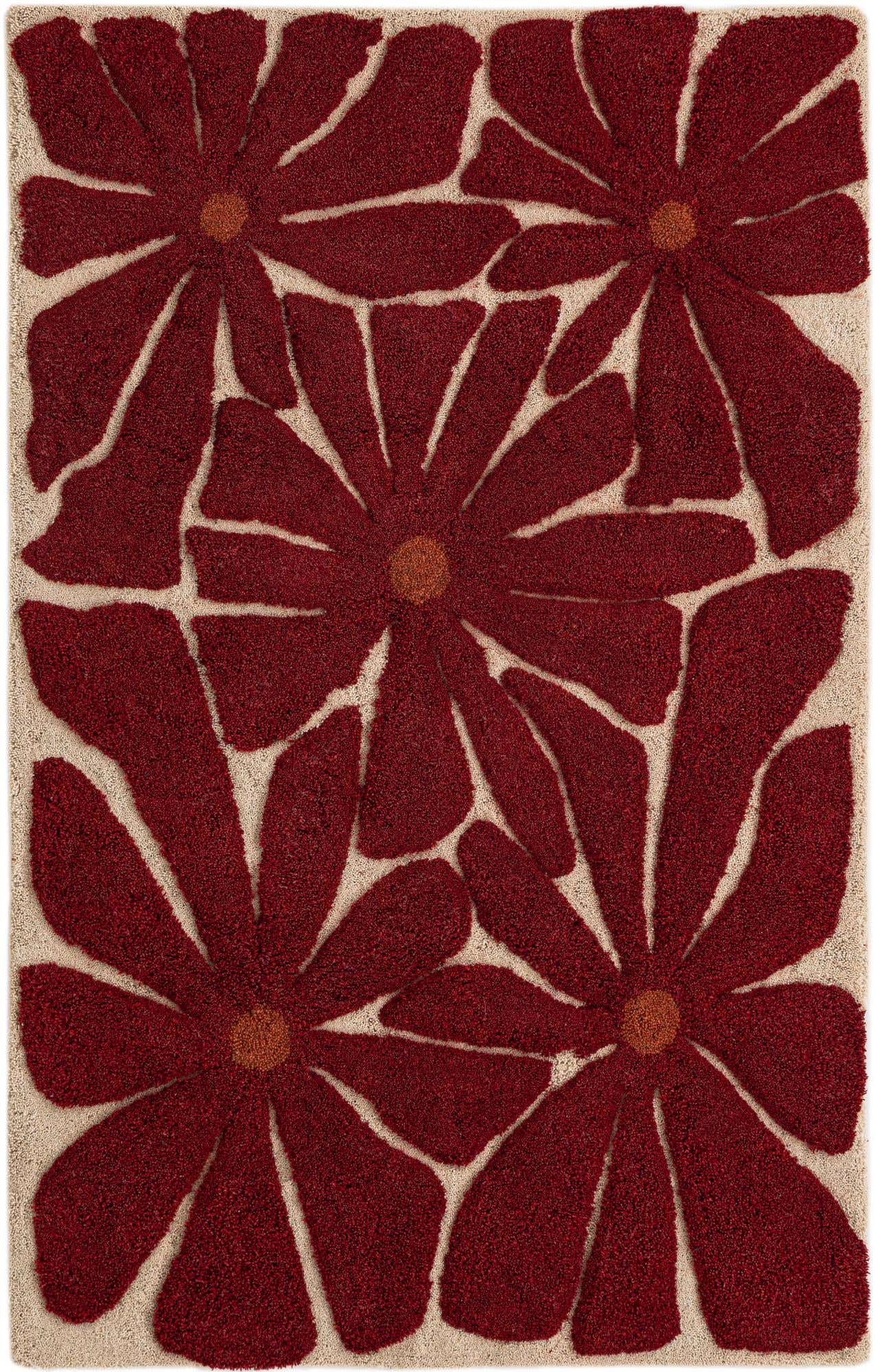 4' 1 x 6' 1 Handtufted Wool Rug