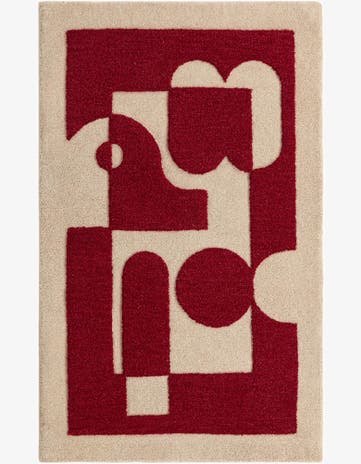 3' 3 x 5' 3 Handtufted Wool Rug