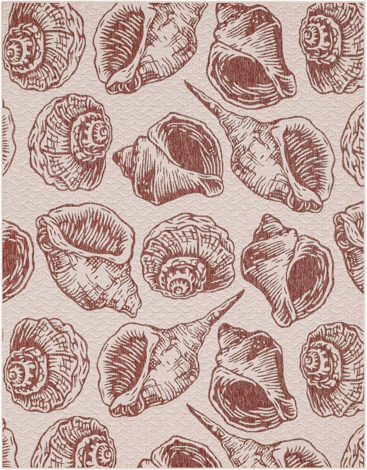 Detail image of 7' 10 x 10' Easy-Clean Coastal Indoor / Outdoor Rug