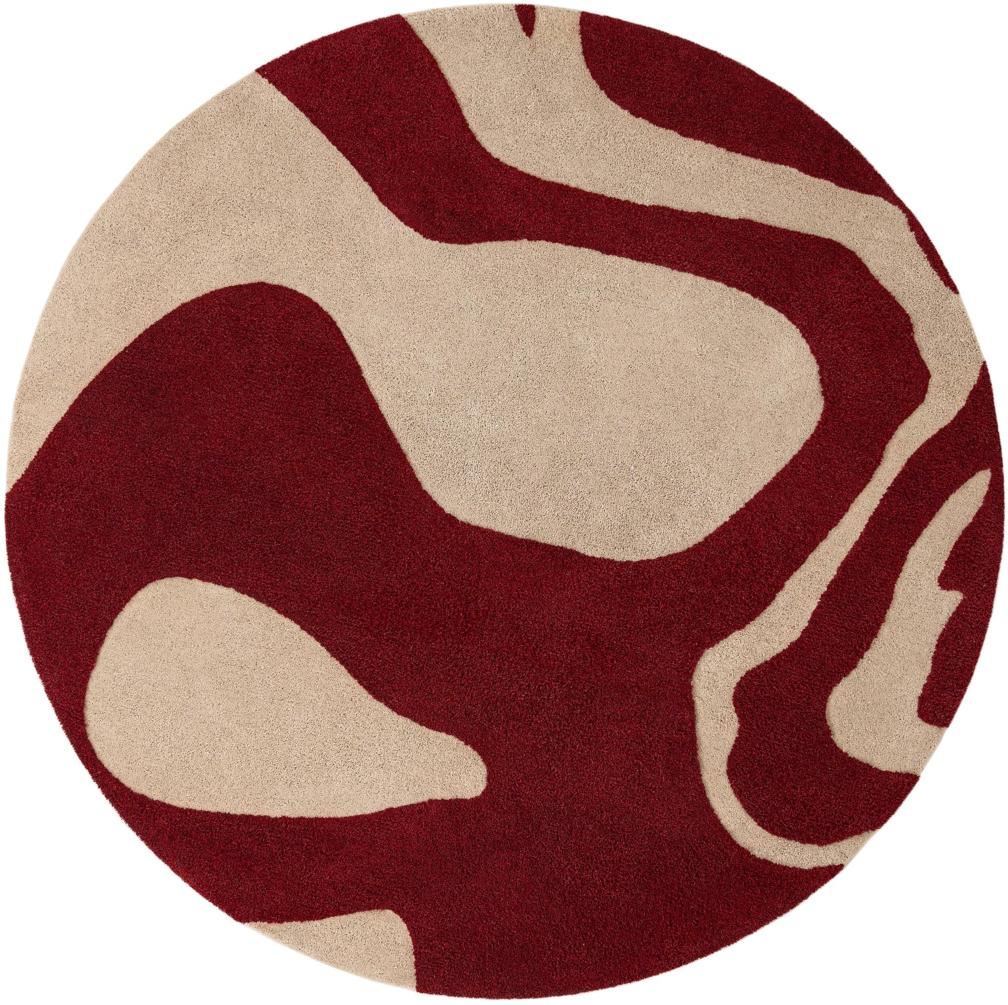 245cm x 245cm Handtufted Wool Round Rug