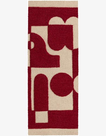 2' x 8' Handtufted Wool Runner Rug
