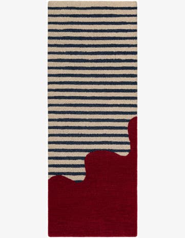 2' x 6' 1 Handtufted Wool Runner Rug