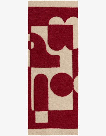 2' x 6' 1 Handtufted Wool Runner Rug