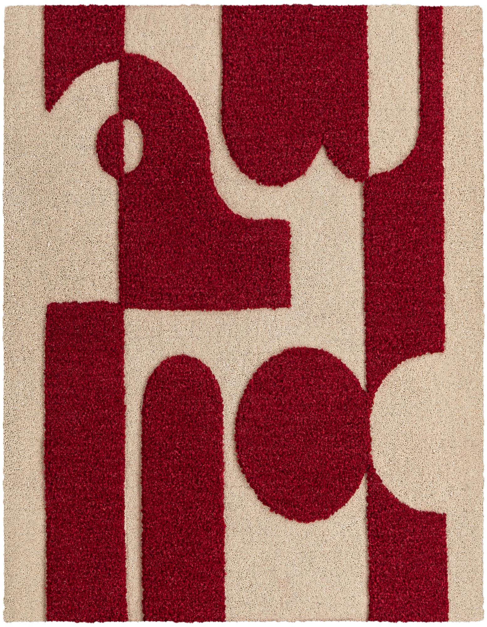 8' x 8' Handtufted Wool Square Rug