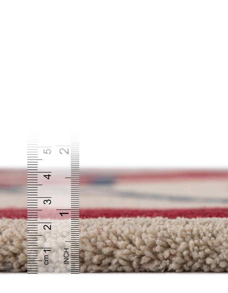 Detail image of 6' 1 x 6' 1 Handtufted Wool Square Rug