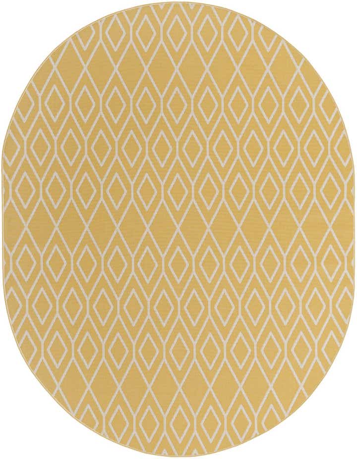 7' 10 x 10' Easy-Clean Jill Zarin Turks and Caicos Indoor / Outdoor Oval Rug