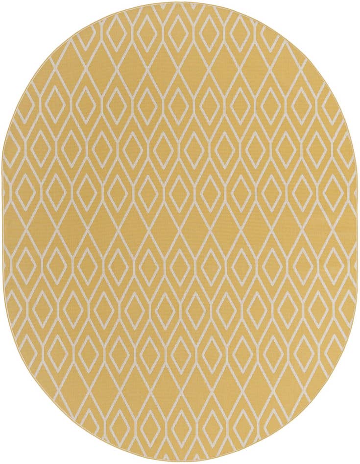 Detail image of 7' 10 x 10' Easy-Clean Jill Zarin Turks and Caicos Indoor / Outdoor Oval Rug