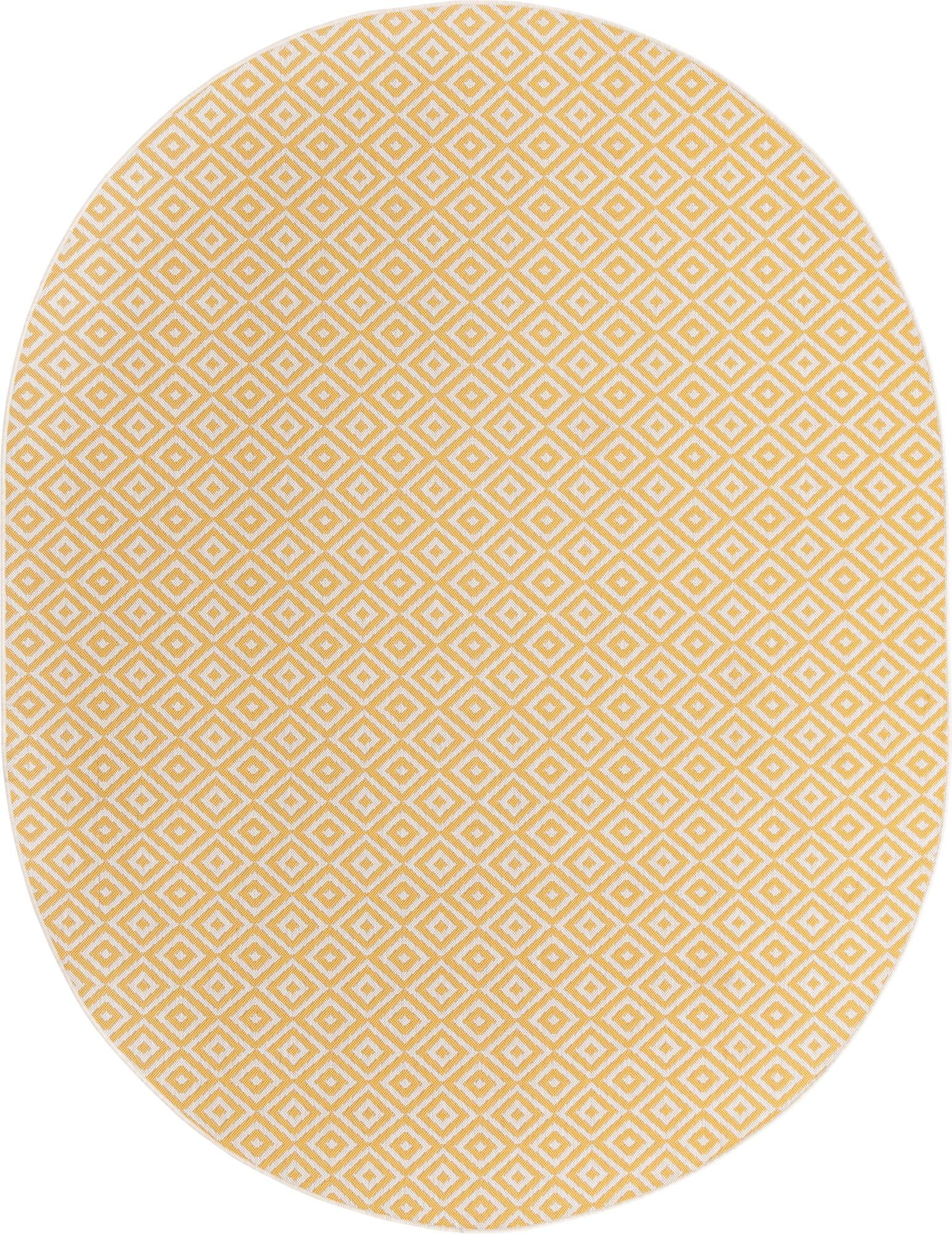 7' 10 x 10' Easy-Clean Jill Zarin Costa Rica Indoor / Outdoor Oval Rug