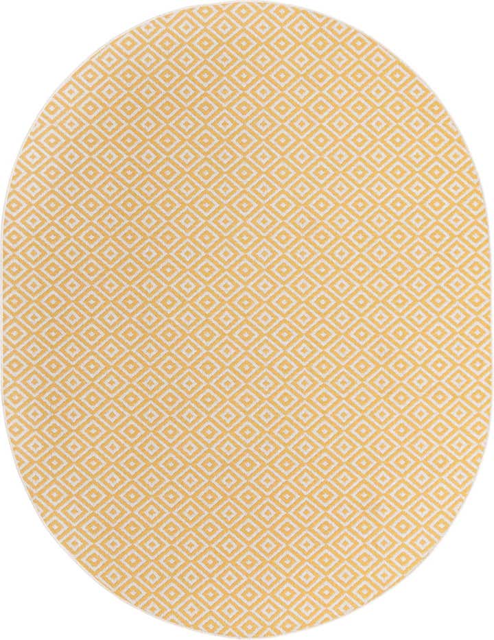 7' 10 x 10' Easy-Clean Jill Zarin Costa Rica Indoor / Outdoor Oval Rug