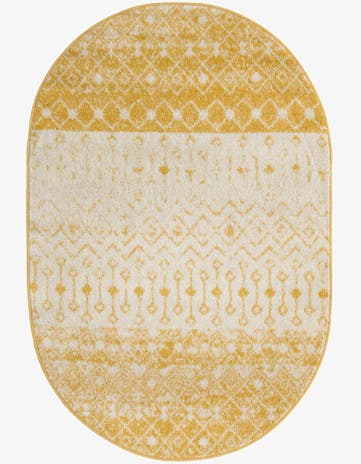 4' x 6' Moroccan Trellis Oval Rug