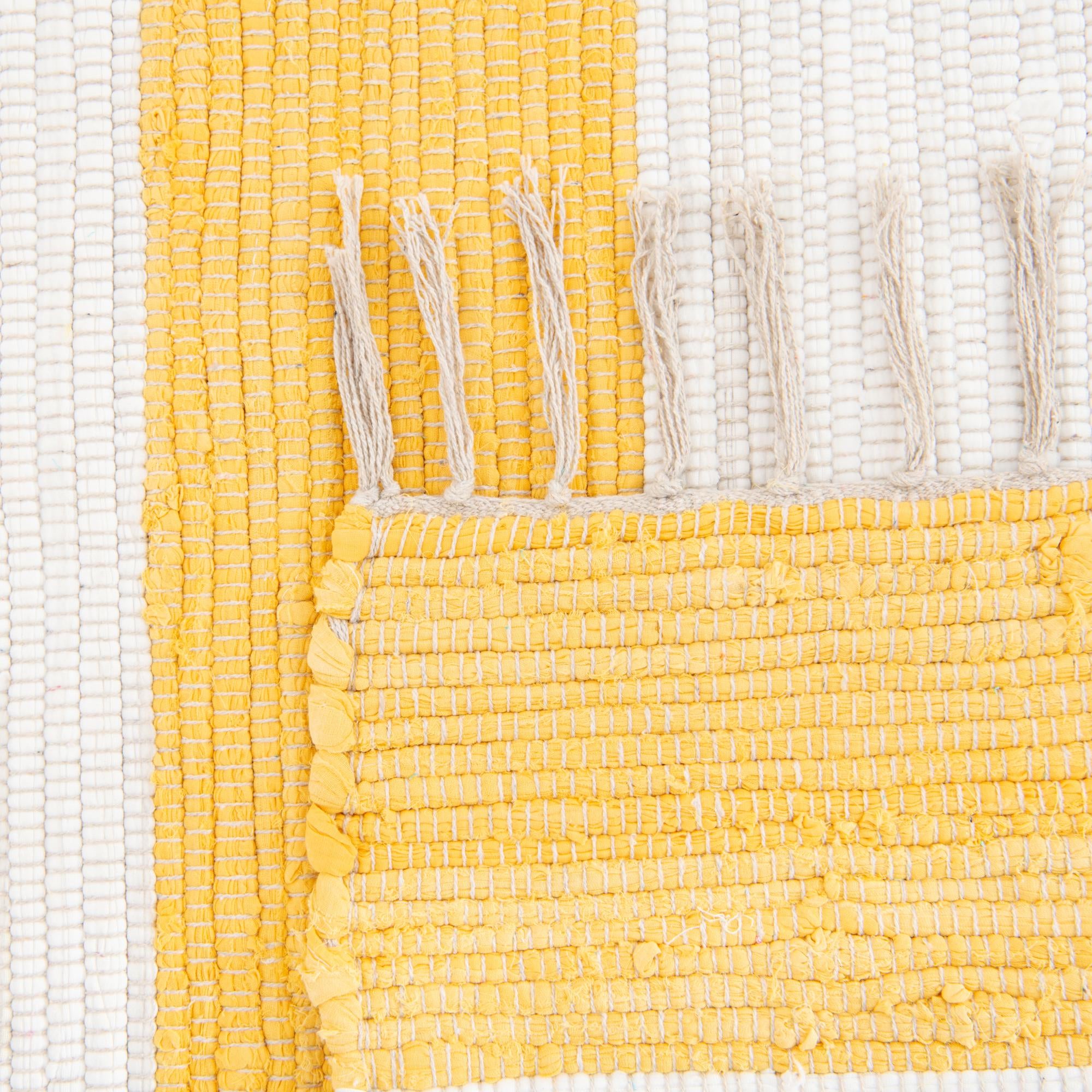 10' x 14' 1 Hand Woven Chindi Rag Rug