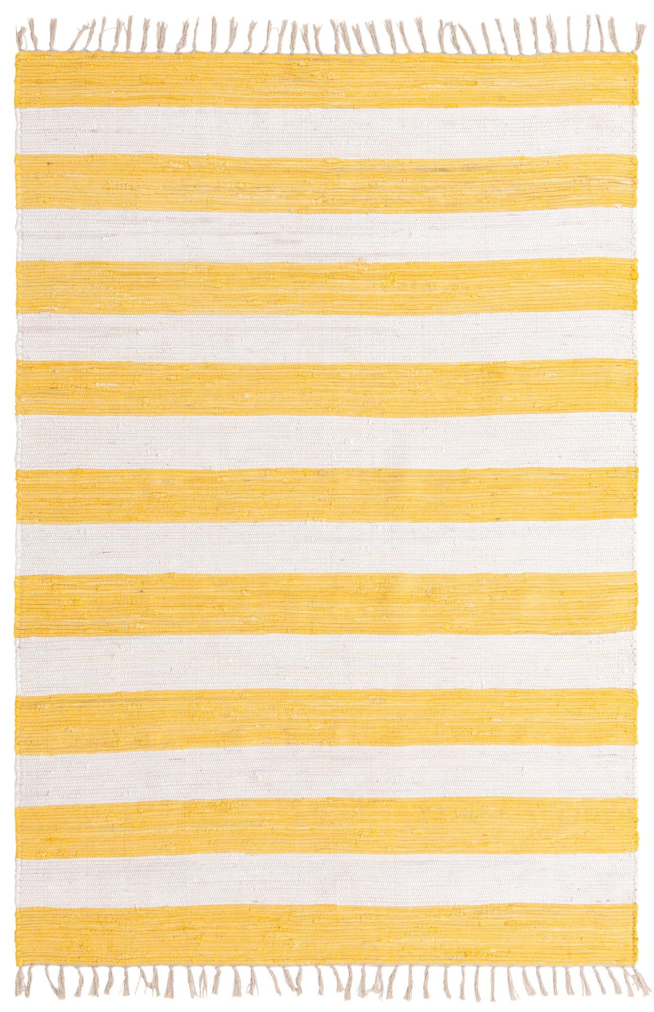 6' 1 x 9' Hand Woven Chindi Rag Rug