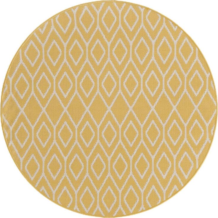 Detail image of 4' x 4' Easy-Clean Jill Zarin Turks and Caicos Indoor / Outdoor Round Rug