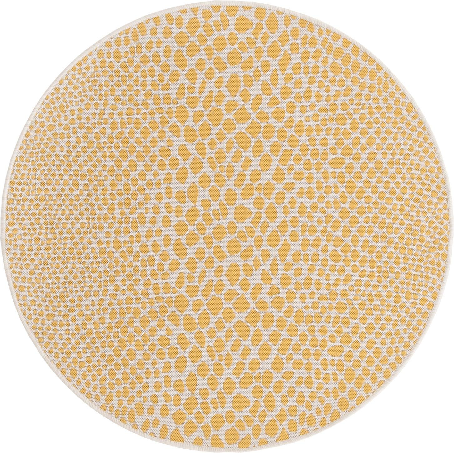 4' x 4' Easy-Clean Jill Zarin Cape Town Indoor / Outdoor Round Rug