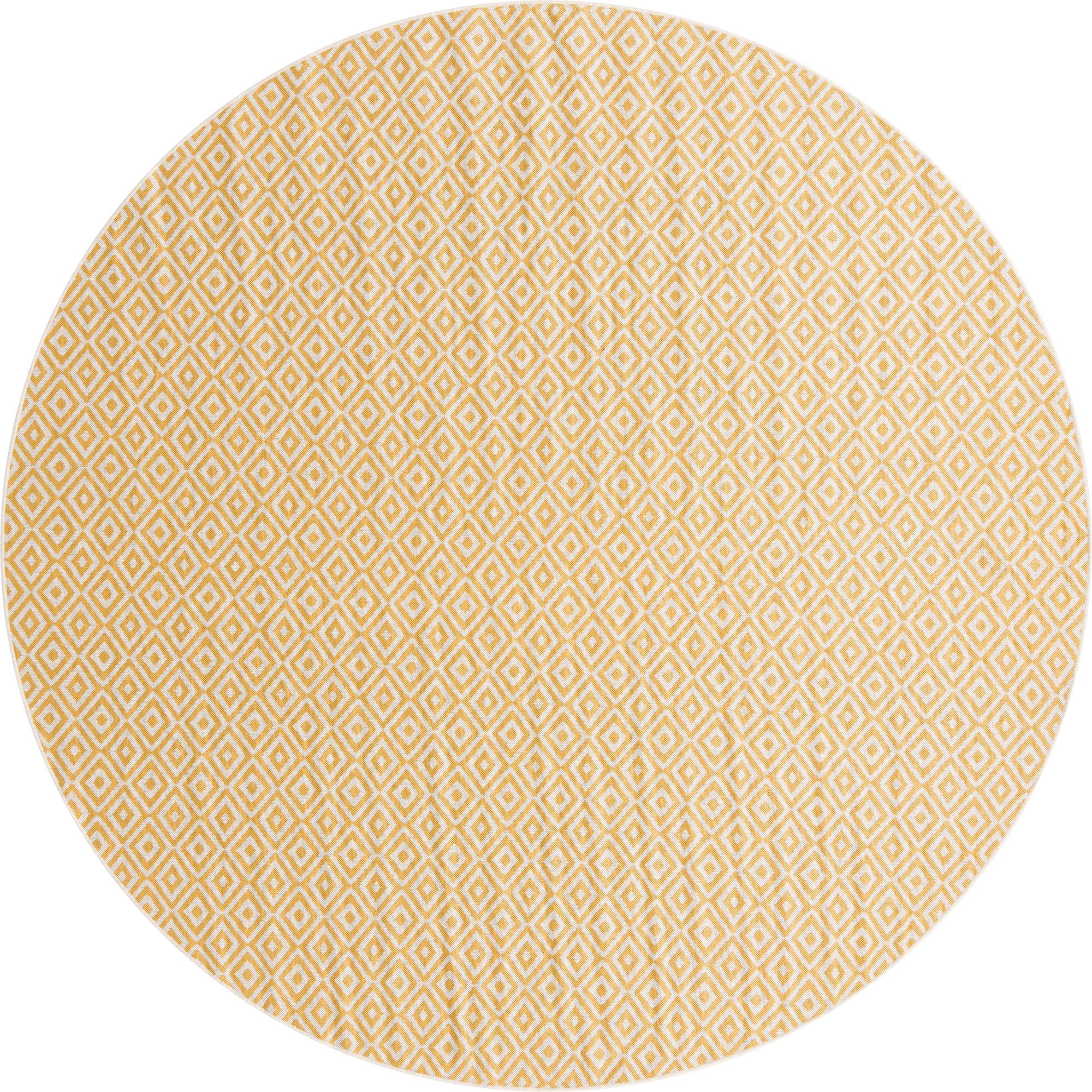 10' 8 x 10' 8 Easy-Clean Jill Zarin Costa Rica Indoor / Outdoor Round Rug