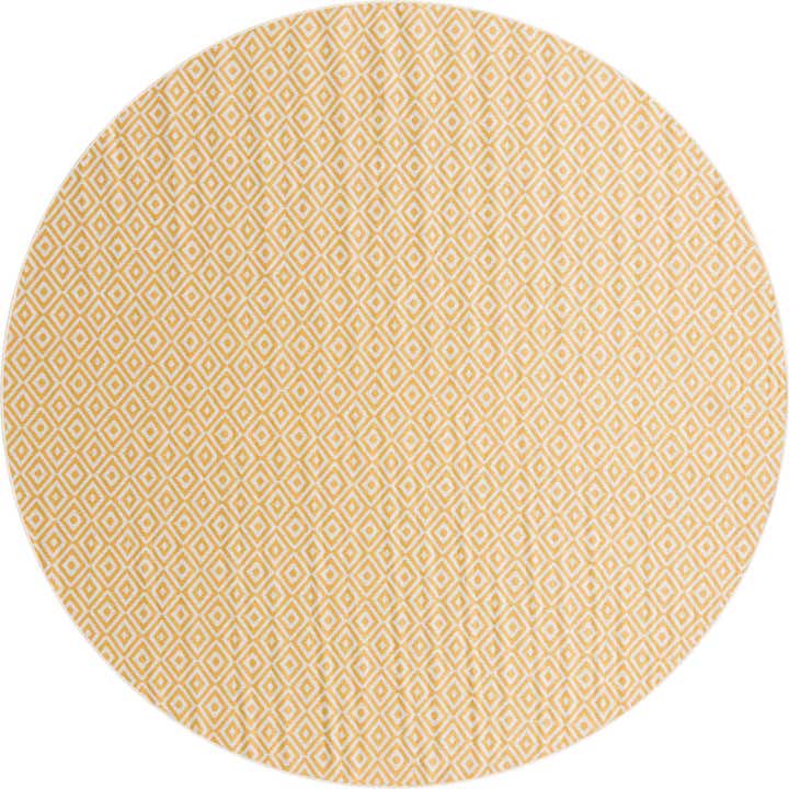 10' 8 x 10' 8 Easy-Clean Jill Zarin Costa Rica Indoor / Outdoor Round Rug