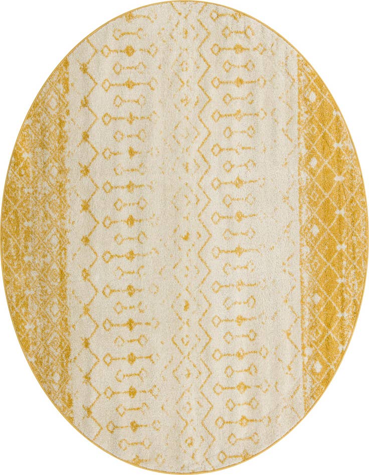 Detail image of 7' 10 x 7' 10 Moroccan Trellis Round Rug