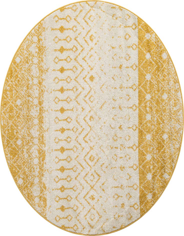 Detail image of 6' x 6' Moroccan Trellis Round Rug