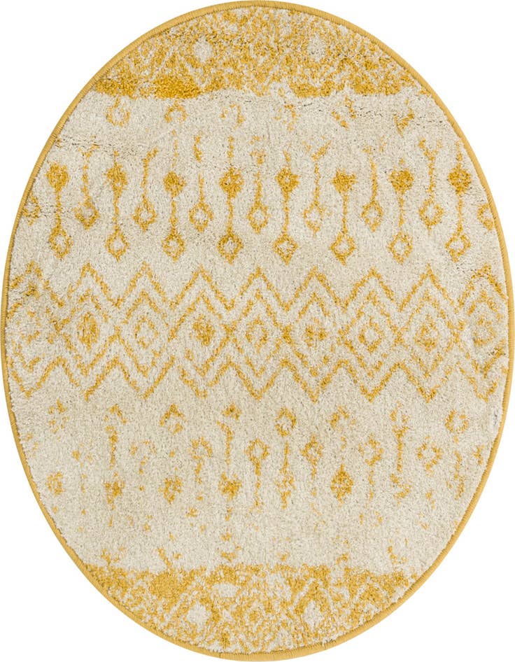 Detail image of 3' x 3' Moroccan Trellis Round Rug