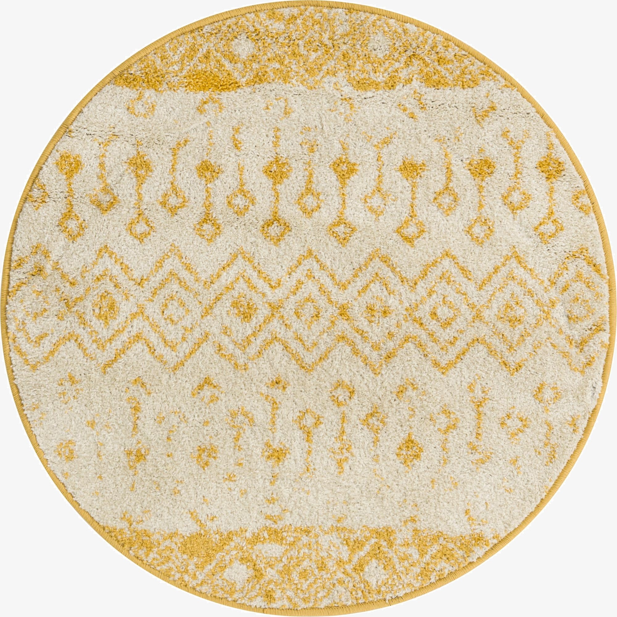 3' x 3' Moroccan Trellis Round Rug